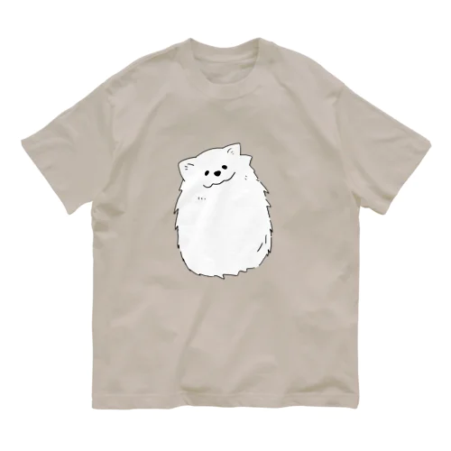 かわいげなサモエド オーガニックコットンTシャツ