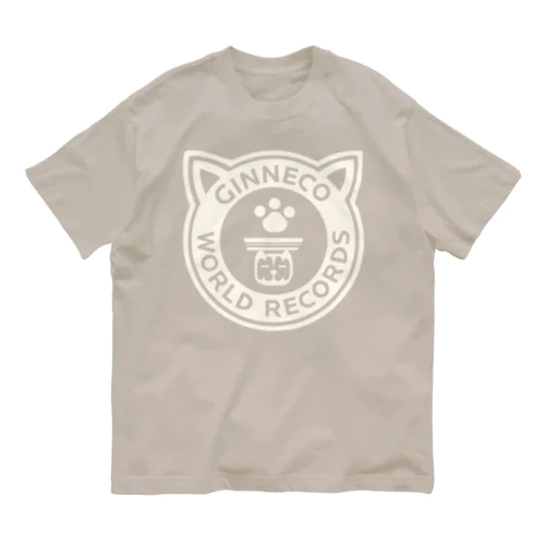 GINNECO 白 Organic Cotton T-Shirt