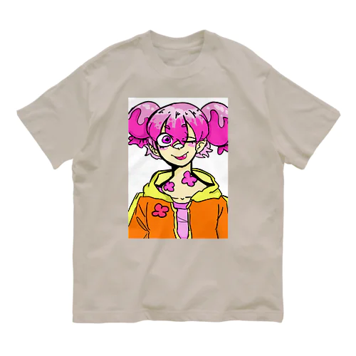 アイスクリームガール オーガニックコットンTシャツ