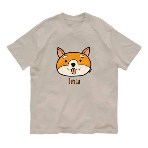 Inu (犬) 色デザイン オーガニックコットンTシャツ