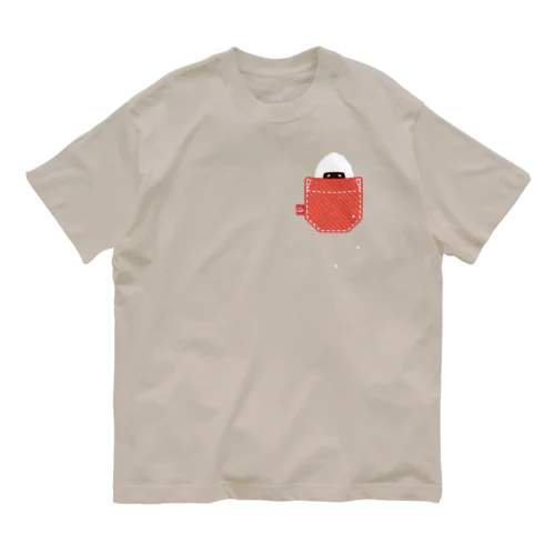 🍙おにぎりと一緒　*ポケット🍙 Organic Cotton T-Shirt