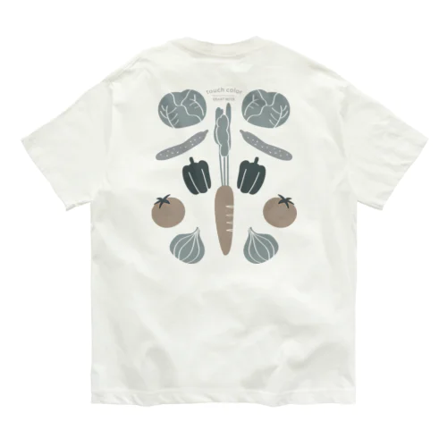 なでなで野菜アースカラー Organic Cotton T-Shirt