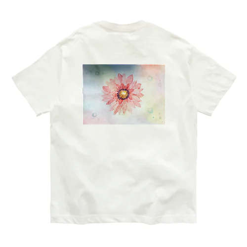 flower オーガニックコットンTシャツ