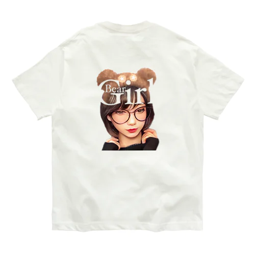 Bear Girl ☆◡̈⋆ オーガニックコットンTシャツ