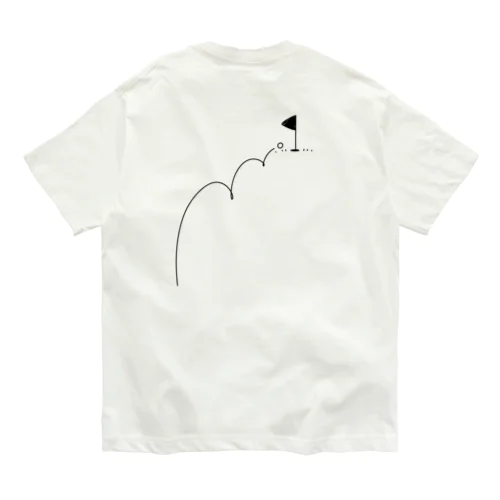 バックプリント カップイン ゴルフTシャツ Organic Cotton T-Shirt