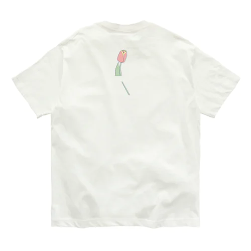 えびら　チューリップ オーガニックコットンTシャツ