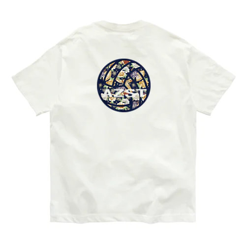 和柄　両面プリント　バレー オーガニックコットンTシャツ