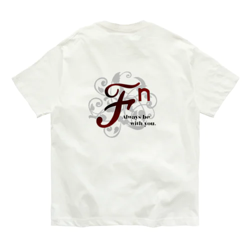 ℱⁿ（世界樹と黒フォント） 西園寺ナミ公式グッズ オーガニックコットンTシャツ