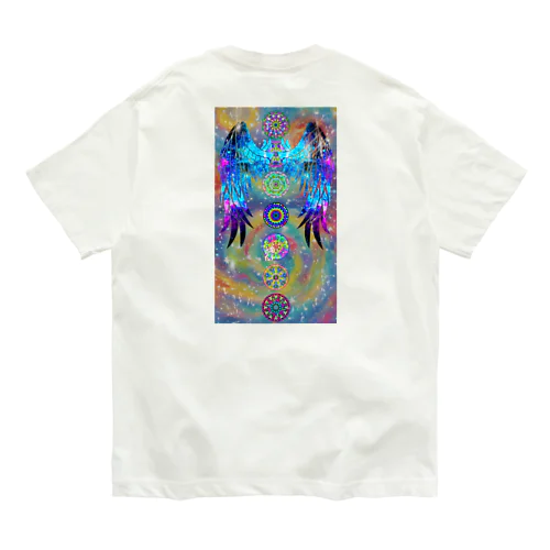 Guardian angel wing cakra balance オーガニックコットンTシャツ