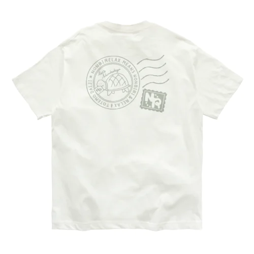 NONBIRelax 切手ぽいやつ（green） オーガニックコットンTシャツ