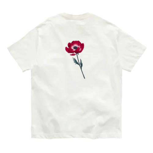 アネモネ・あか Organic Cotton T-Shirt