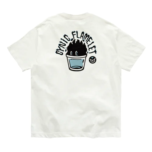 (バックプリント)CYNiC FLAMELET オーガニックコットンTシャツ