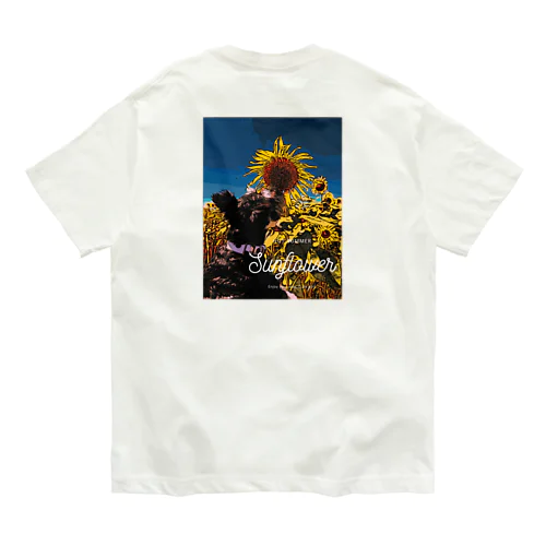 ミニチュアシュナウザー　B&S ひまわり Organic Cotton T-Shirt