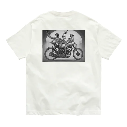 ドクロとバイク Organic Cotton T-Shirt