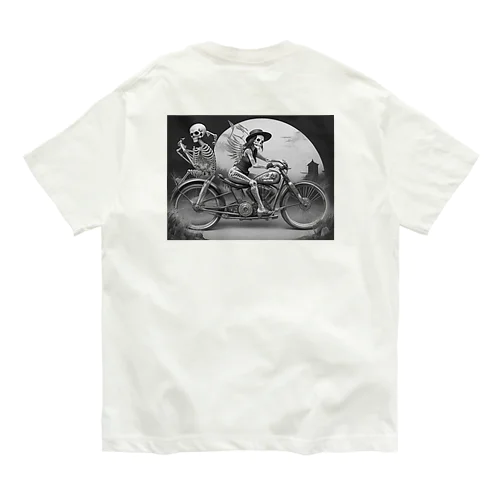 ドクロとバイク Organic Cotton T-Shirt