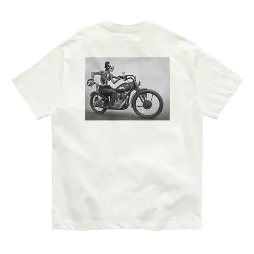 ドクロとバイク Organic Cotton T-Shirt