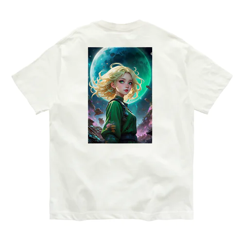 宇宙の凛とした姫 アメジスト 2846 Organic Cotton T-Shirt