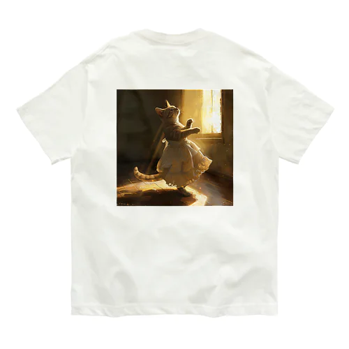 神々しい光を浴びる猫姫 アメジスト 2046 Organic Cotton T-Shirt