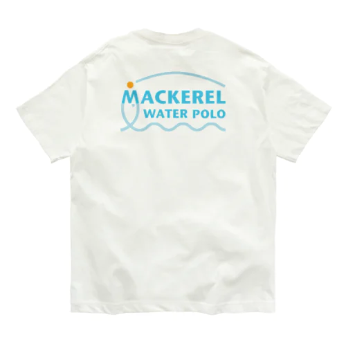 MACKEREL（メインロゴカラー）背面のみプリント オーガニックコットンTシャツ