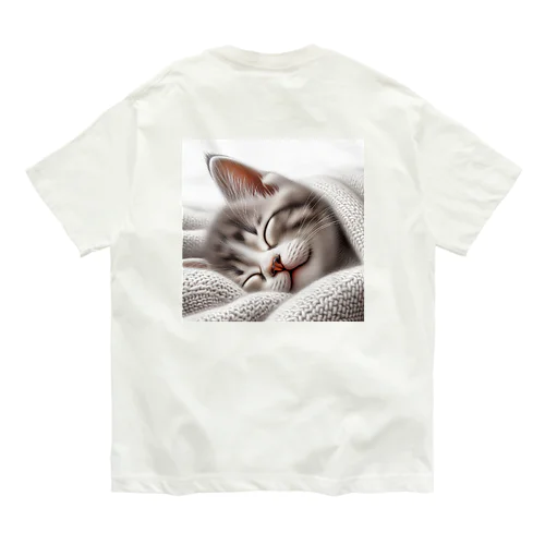 お昼寝にゃんこNo.4 Organic Cotton T-Shirt