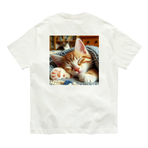 お昼寝にゃんこNo.5 Organic Cotton T-Shirt