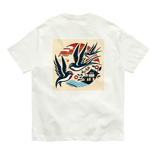 ツバメ オーガニックコットンTシャツ