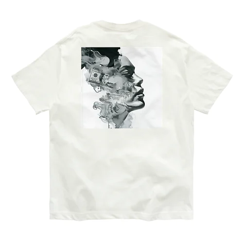 アート「女性の横顔」 Organic Cotton T-Shirt