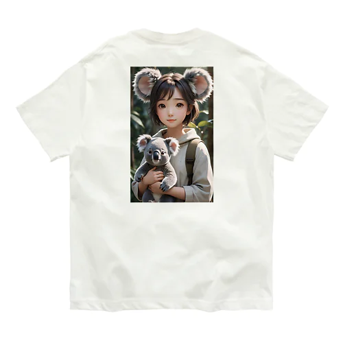 動物占いキャラクター<コアラ> オーガニックコットンTシャツ