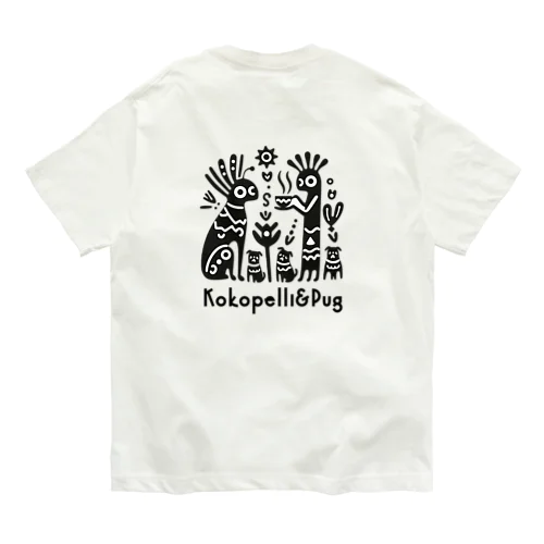 ココペリパグ Organic Cotton T-Shirt