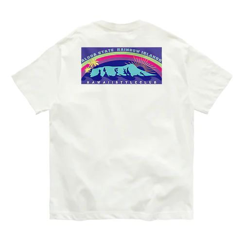 〔Back Print〕 Hawaiian monument オーガニックコットンTシャツ