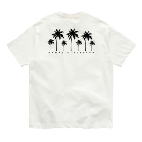 〔Back Print〕 Palm tree オーガニックコットンTシャツ