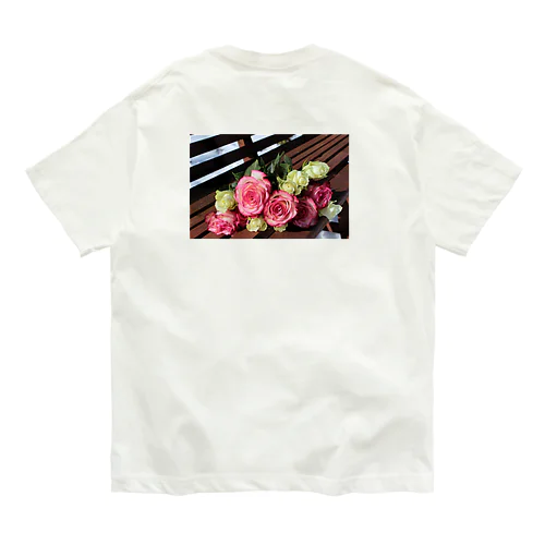 黄色の薔薇は金運アップの花 Organic Cotton T-Shirt