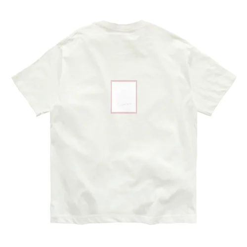 ピンクの線画🌷チューリップ Organic Cotton T-Shirt