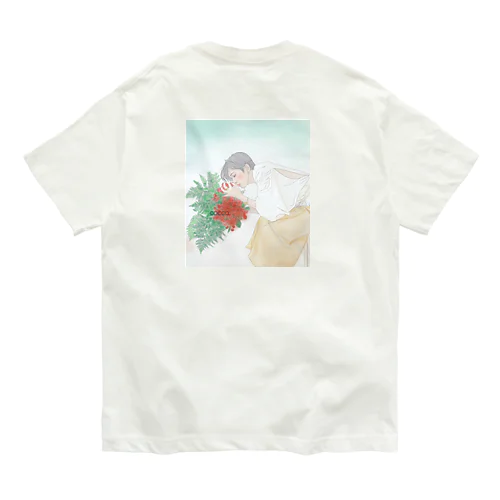 ダンサーシリーズ　1 「花の香り」 オーガニックコットンTシャツ