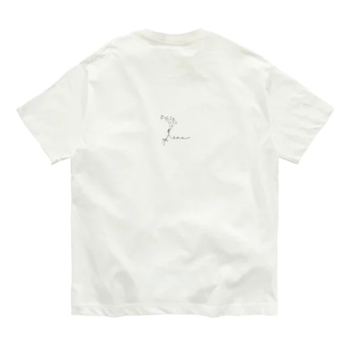 かすみ草 logo オーガニックコットンTシャツ