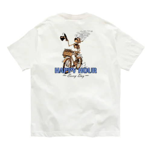 "HAPPY HOUR"(clr) #2 オーガニックコットンTシャツ