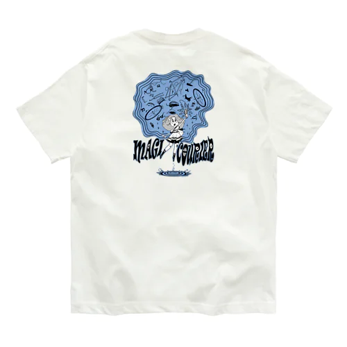 “MAGI COURIER” blue #2 オーガニックコットンTシャツ