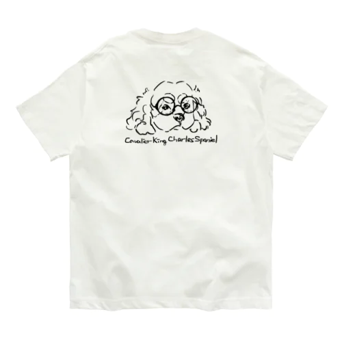 CKCS_丸眼鏡 オーガニックコットンTシャツ