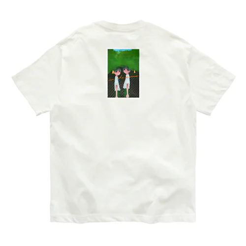 【バックプリント】ぼかし 夏の日のいちにし Organic Cotton T-Shirt