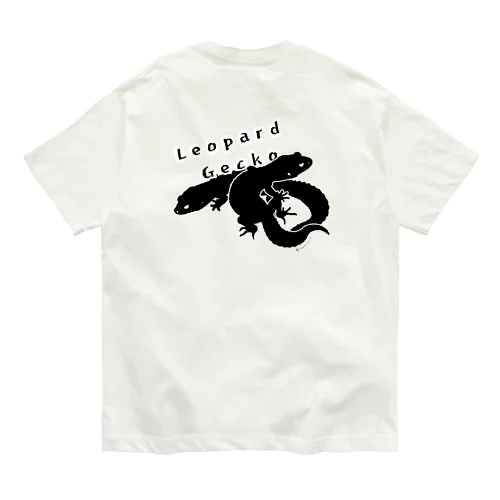 レオパブラックシルエット Organic Cotton T-Shirt