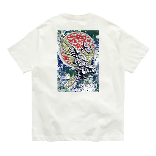 八咫烏-紅- オーガニックコットンTシャツ