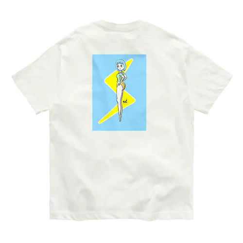 雷少女 オーガニックコットンTシャツ