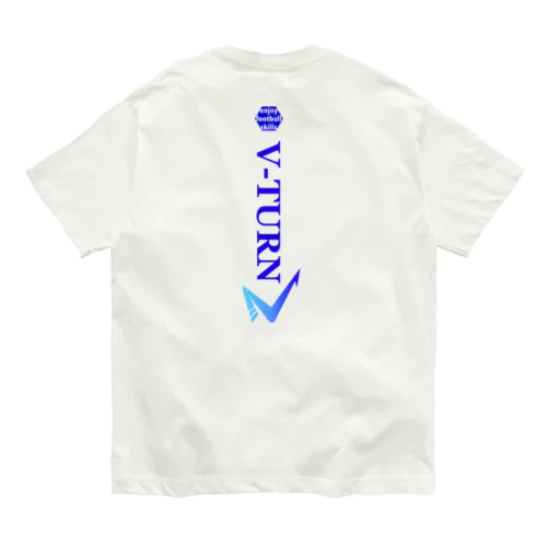 ドリブルTシャツ：V-Turn オーガニックコットンTシャツ