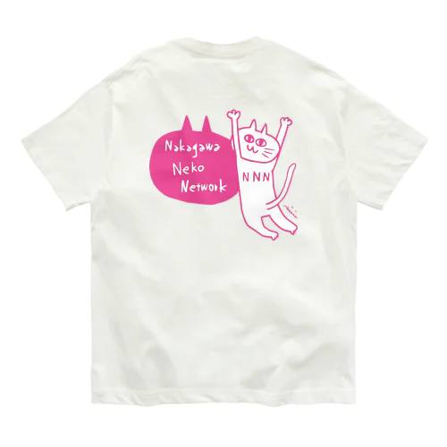 地域猫　応援デザイン　NNN限定⭐︎しばたみなみ Organic Cotton T-Shirt