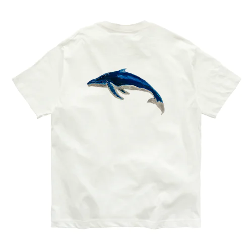 ザトウくじらだよ🐋 オーガニックコットンTシャツ