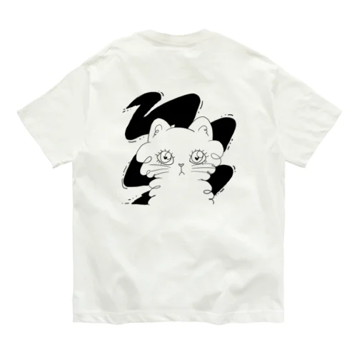 ふわふわ猫ちゃん オーガニックコットンTシャツ