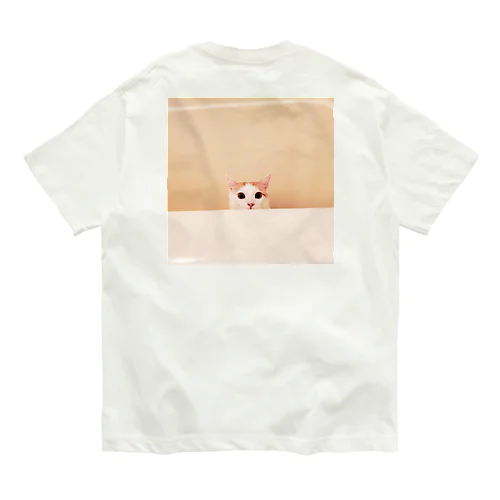 ふーちゃんひょっこりバックプリントTシャツ Organic Cotton T-Shirt