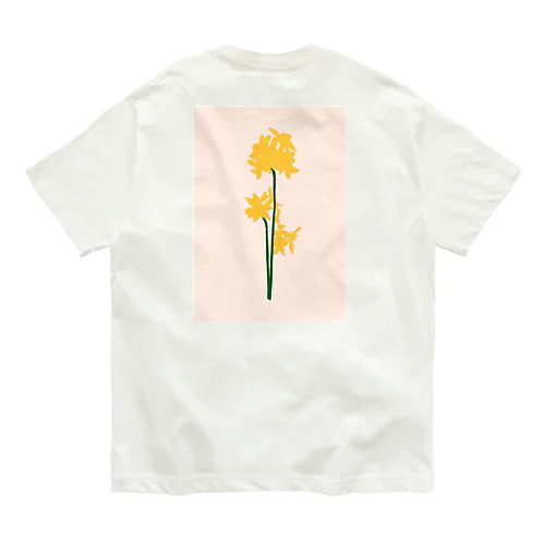 黄色のお花 オーガニックコットンTシャツ