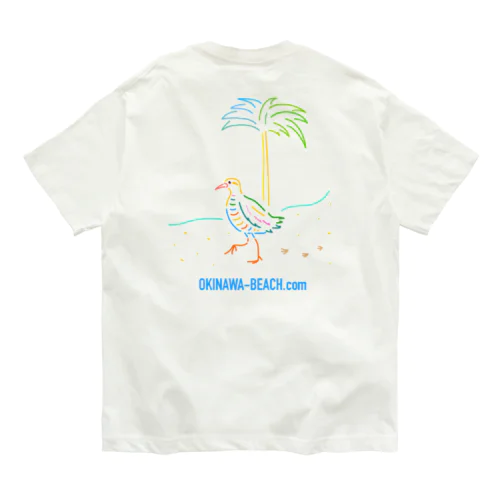 OKINAWA BEACH オーガニックコットンTシャツ