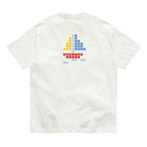 ヨット Cross-stitch Organic Cotton T-Shirt